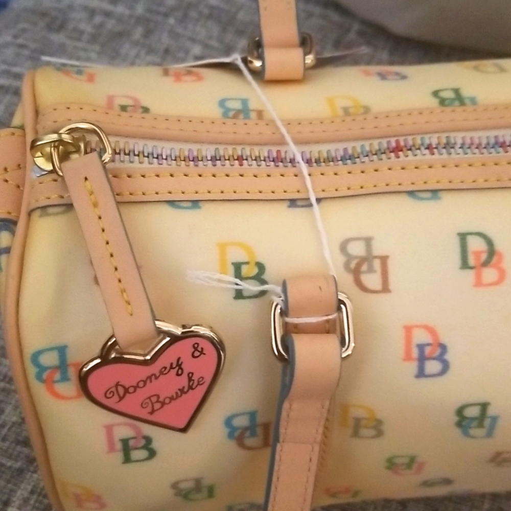 Dooney & Bourke Multicolor Logo Barrel Bag - Picture 5 of 8